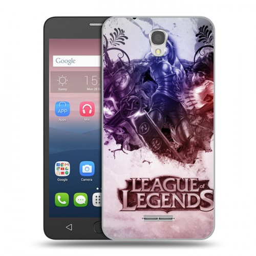 Дизайнерский силиконовый чехол для Alcatel Pop 4 League of Legends