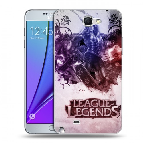 Дизайнерский пластиковый чехол для Samsung Galaxy Note 2 League of Legends