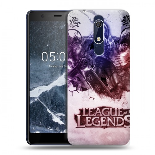 Дизайнерский пластиковый чехол для Nokia 5.1 League of Legends