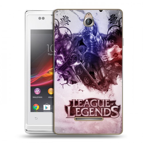 Дизайнерский пластиковый чехол для Sony Xperia E League of Legends