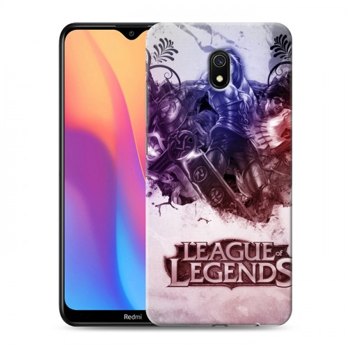 Дизайнерский силиконовый с усиленными углами чехол для Xiaomi RedMi 8A League of Legends