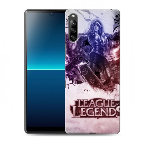 Дизайнерский силиконовый с усиленными углами чехол для Sony Xperia L4 League of Legends