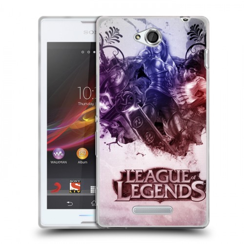 Дизайнерский пластиковый чехол для Sony Xperia C League of Legends