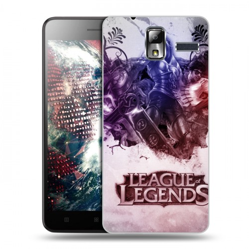 Дизайнерский силиконовый чехол для Lenovo S580 Ideaphone League of Legends