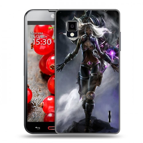 Дизайнерский пластиковый чехол для LG Optimus G League of Legends