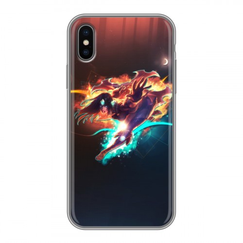 Дизайнерский силиконовый чехол для Iphone x10 League of Legends