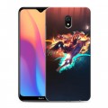 Дизайнерский силиконовый с усиленными углами чехол для Xiaomi RedMi 8A League of Legends