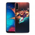 Дизайнерский пластиковый чехол для Samsung Galaxy A20s League of Legends