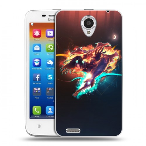 Дизайнерский пластиковый чехол для Lenovo S650 Ideaphone League of Legends