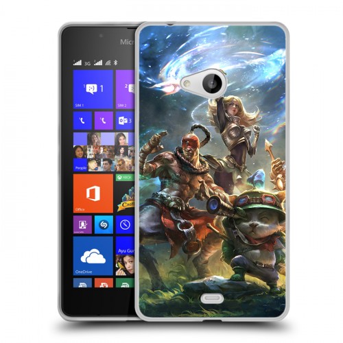 Дизайнерский пластиковый чехол для Microsoft Lumia 540 League of Legends