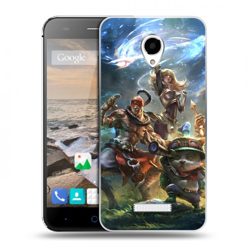 Дизайнерский силиконовый чехол для Micromax Canvas Spark League of Legends