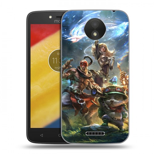 Дизайнерский пластиковый чехол для Motorola Moto C Plus League of Legends