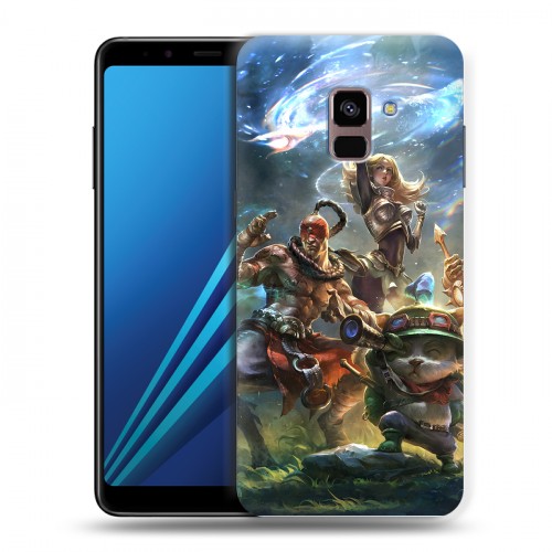 Дизайнерский пластиковый чехол для Samsung Galaxy A8 Plus (2018) League of Legends