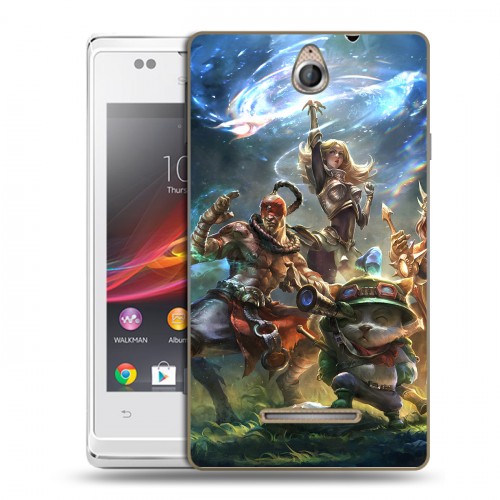 Дизайнерский пластиковый чехол для Sony Xperia E League of Legends