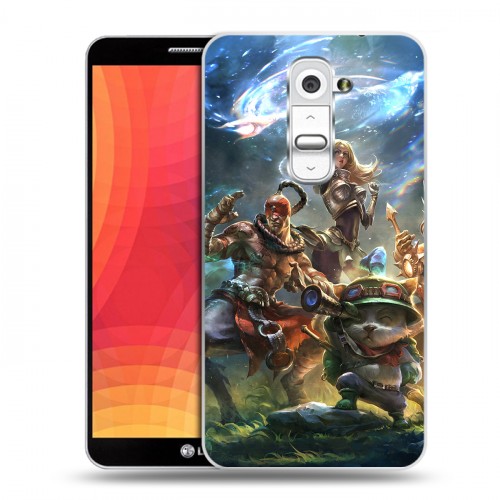 Дизайнерский пластиковый чехол для LG Optimus G2 League of Legends