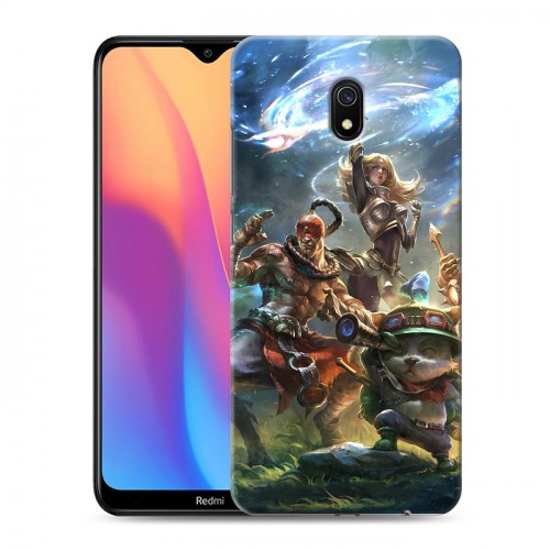 Дизайнерский силиконовый с усиленными углами чехол для Xiaomi RedMi 8A League of Legends