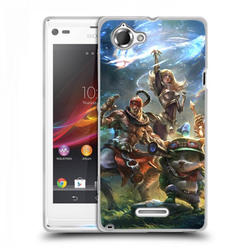 Дизайнерский пластиковый чехол для Sony Xperia L League of Legends