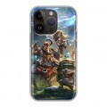 Дизайнерский силиконовый чехол для Iphone 14 Pro League of Legends