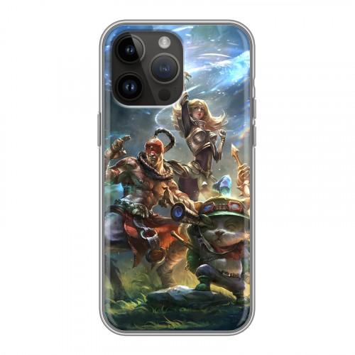 Дизайнерский силиконовый чехол для Iphone 14 Pro Max League of Legends