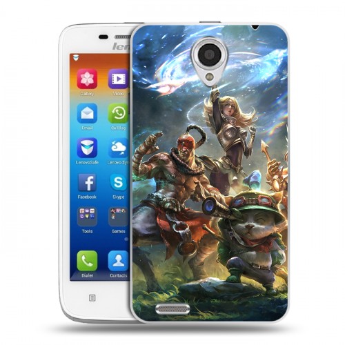 Дизайнерский пластиковый чехол для Lenovo S650 Ideaphone League of Legends