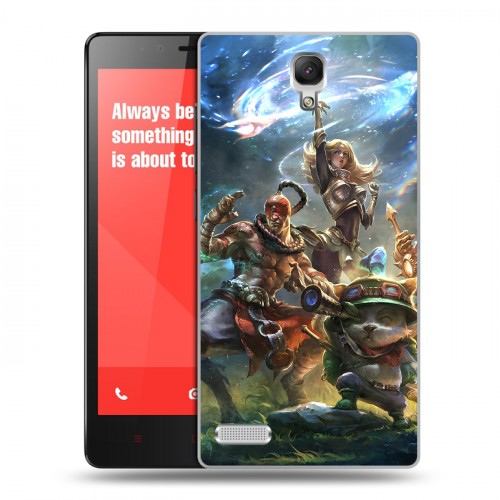 Дизайнерский силиконовый чехол для Xiaomi RedMi Note League of Legends