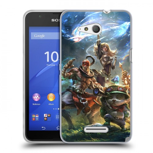 Дизайнерский пластиковый чехол для Sony Xperia E4g League of Legends