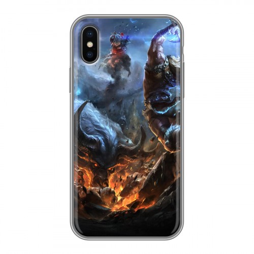 Дизайнерский силиконовый чехол для Iphone x10 League of Legends