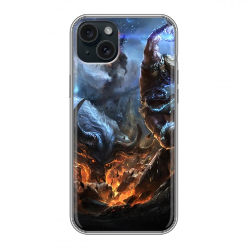 Дизайнерский силиконовый чехол для Iphone 15 Plus League of Legends