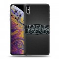 Дизайнерский силиконовый чехол для Iphone Xs Max League of Legends