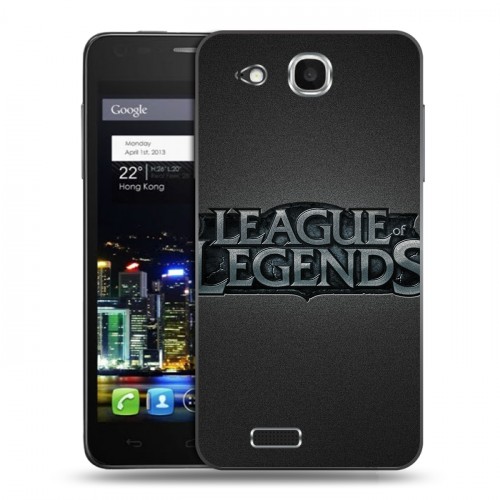 Дизайнерский пластиковый чехол для Alcatel One Touch Idol Ultra League of Legends