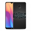 Дизайнерский силиконовый с усиленными углами чехол для Xiaomi RedMi 8A League of Legends