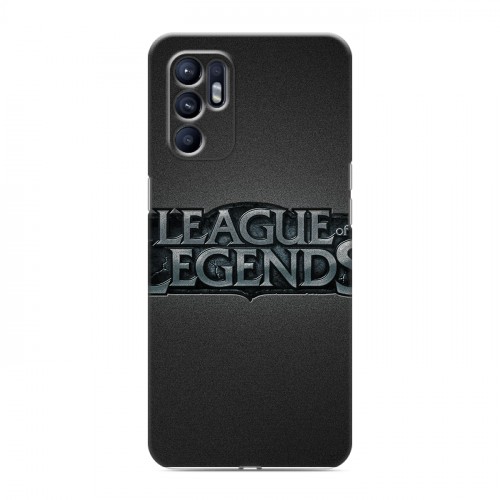 Дизайнерский силиконовый с усиленными углами чехол для OPPO Reno6 League of Legends