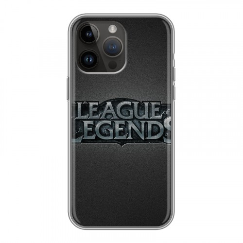 Дизайнерский силиконовый с усиленными углами чехол для Iphone 14 Pro Max League of Legends