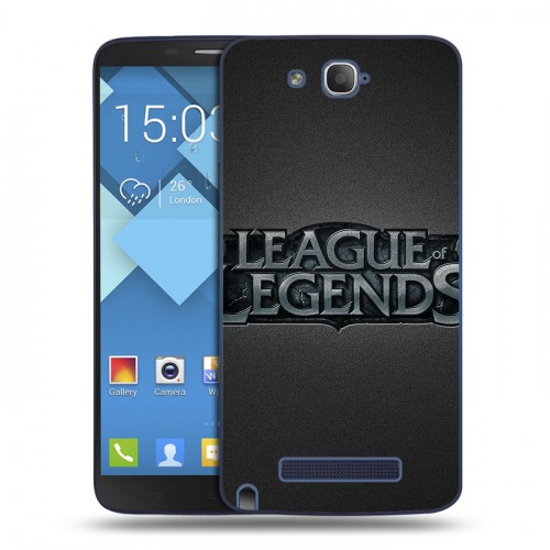 Дизайнерский пластиковый чехол для Alcatel One Touch Hero League of Legends