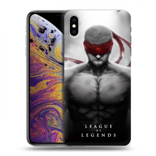 Дизайнерский силиконовый чехол для Iphone Xs Max League of Legends