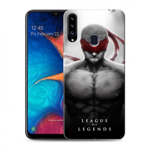 Дизайнерский пластиковый чехол для Samsung Galaxy A20s League of Legends