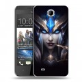 Дизайнерский пластиковый чехол для HTC Desire 300 League of Legends