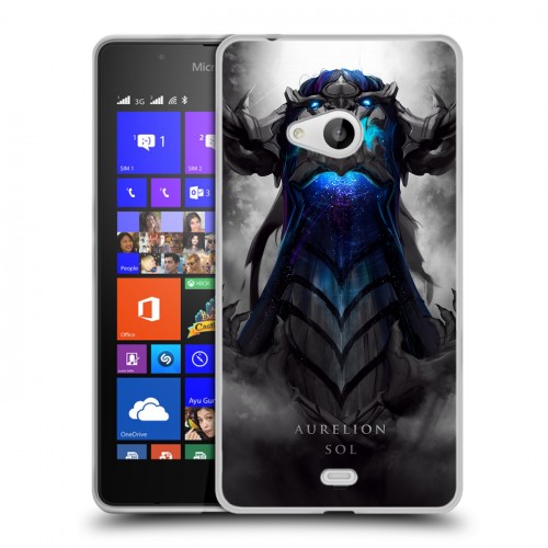 Дизайнерский пластиковый чехол для Microsoft Lumia 540 League of Legends