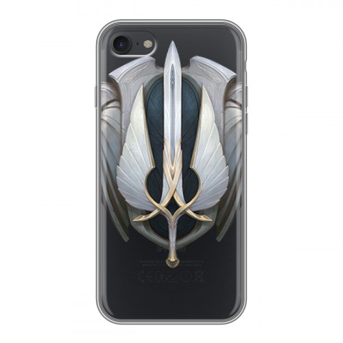 Полупрозрачный дизайнерский силиконовый чехол для Iphone 7 League of Legends