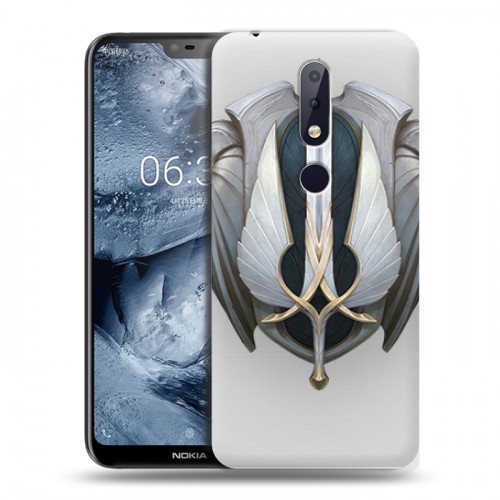 Полупрозрачный дизайнерский пластиковый чехол для Nokia 6.1 Plus League of Legends