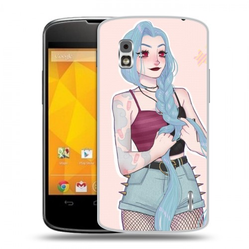 Дизайнерский пластиковый чехол для LG Google Nexus 4 League of Legends