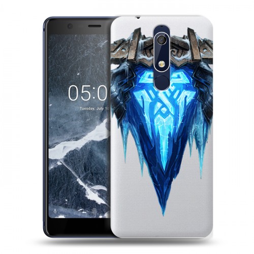 Полупрозрачный дизайнерский пластиковый чехол для Nokia 5.1 League of Legends