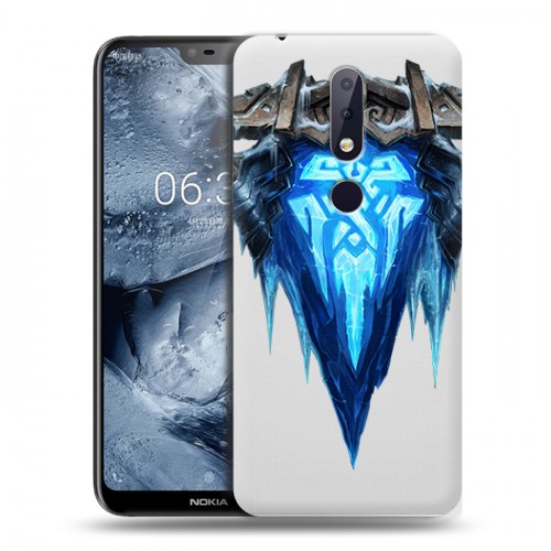 Полупрозрачный дизайнерский пластиковый чехол для Nokia 6.1 Plus League of Legends