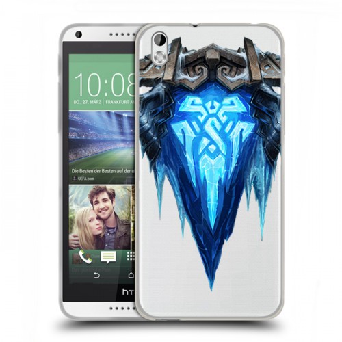 Полупрозрачный дизайнерский пластиковый чехол для HTC Desire 816 League of Legends