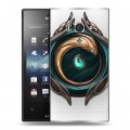 Полупрозрачный дизайнерский пластиковый чехол для Sony Xperia acro S League of Legends