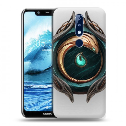 Полупрозрачный дизайнерский пластиковый чехол для Nokia 5.1 Plus League of Legends