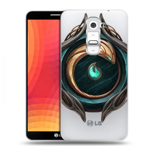 Полупрозрачный дизайнерский пластиковый чехол для LG Optimus G2 League of Legends