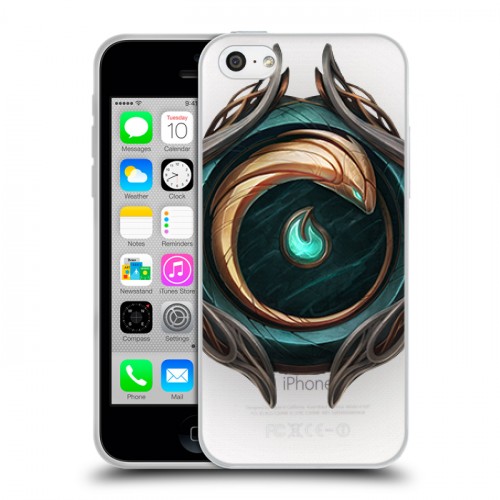 Полупрозрачный дизайнерский пластиковый чехол для Iphone 5c League of Legends