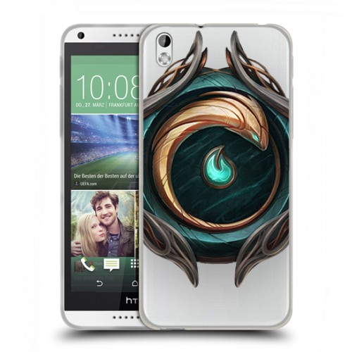 Полупрозрачный дизайнерский пластиковый чехол для HTC Desire 816 League of Legends