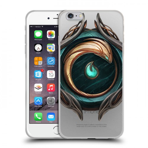 Полупрозрачный дизайнерский силиконовый чехол для Iphone 6 Plus/6s Plus League of Legends